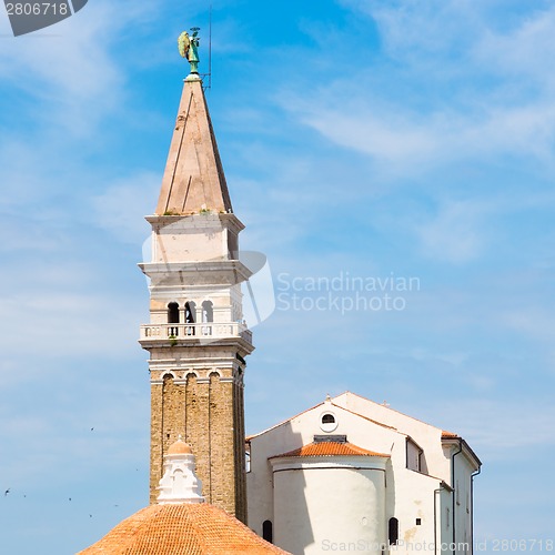 Image of Picturesque old town Piran, Slovenia.