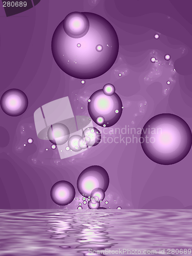 Image of Purple bubbles