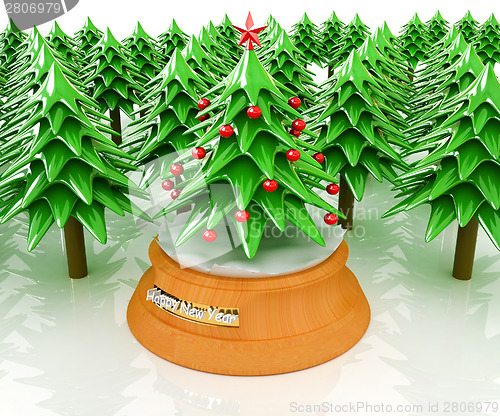 Image of Christmas trees