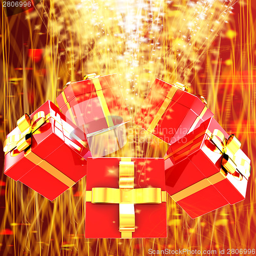 Image of Holiday gifts background 