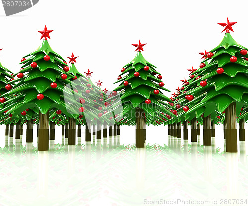 Image of Christmas trees