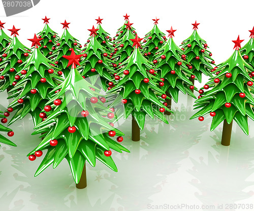 Image of Christmas trees