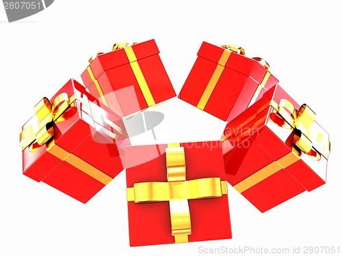 Image of Holiday gifts background 