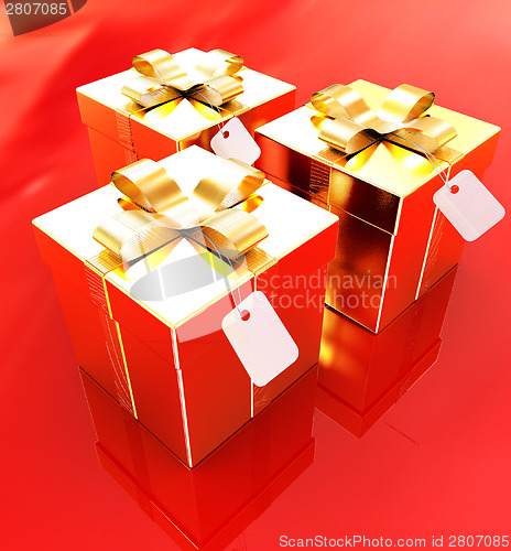 Image of Bright christmas gifts