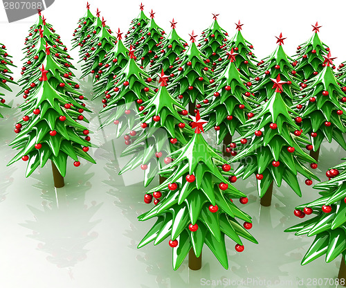 Image of Christmas trees
