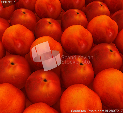 Image of lots of fresh peaches are beautiful peach background