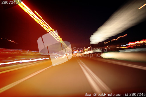 Image of Night on the road