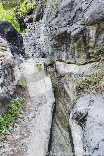 Image of Falaj in Misfah Abreyeen