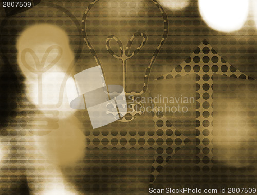 Image of Background - bulb & arrow