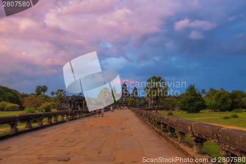 Image of Sunset over Angkor Wat