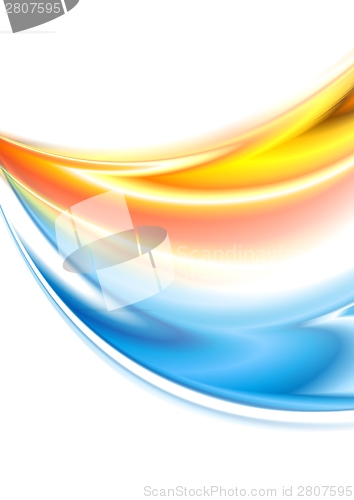 Image of Abstract wavy colorful background