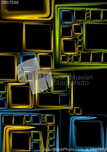 Image of Colourful squares vector backdrop