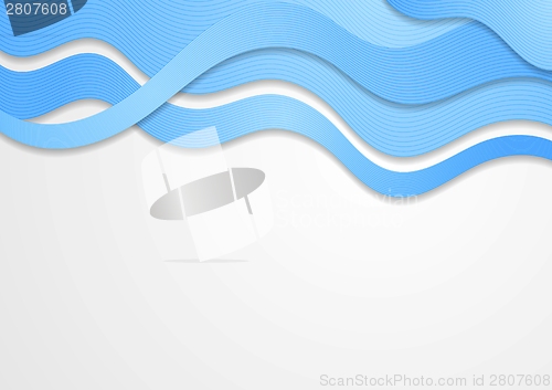 Image of Bright abstract vector waves design