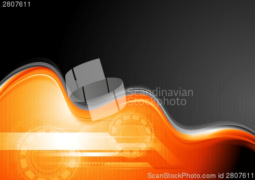 Image of Abstract waves technology design