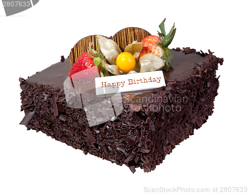 Image of Chocolate birthday cake