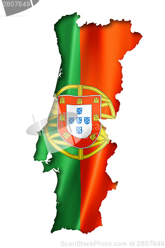 Image of Portuguese flag map