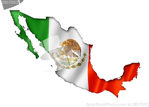 Image of Mexican flag map