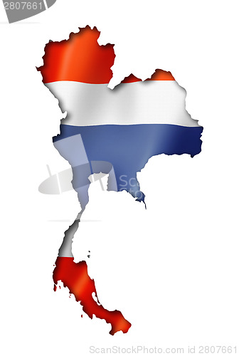 Image of Thai flag map