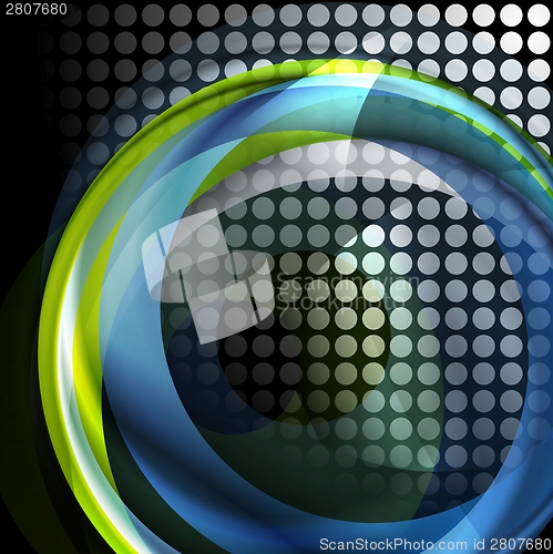 Image of Bright circles vector background