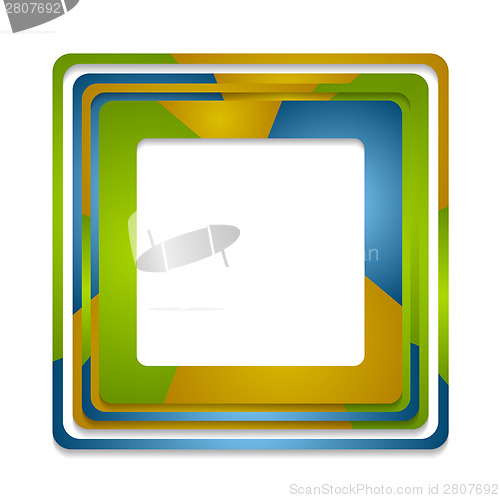 Image of Abstract squares logo background