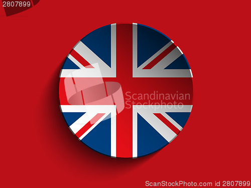 Image of Flag Paper Circle Shadow Button