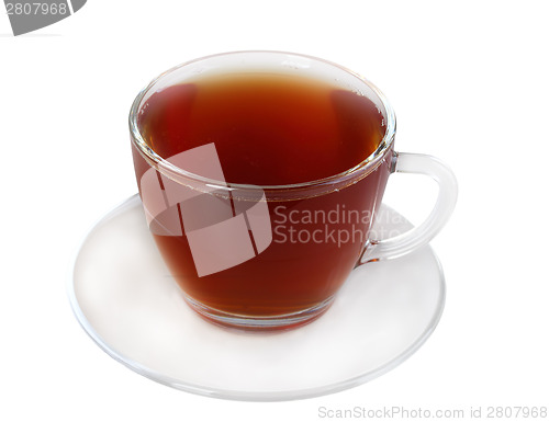 Image of Cup and saucer with black tea