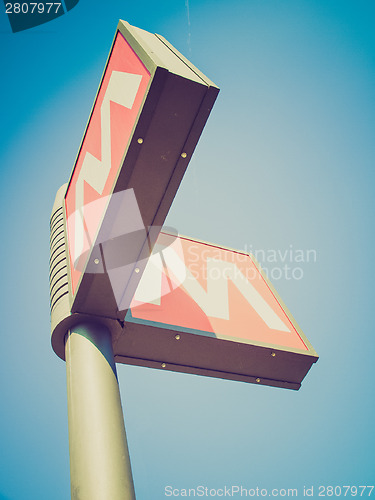 Image of Retro look Subway sign