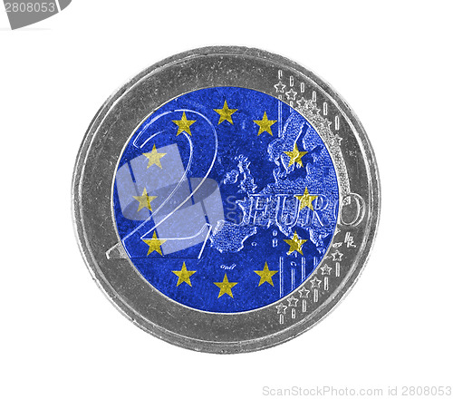 Image of Euro coin, 2 euro