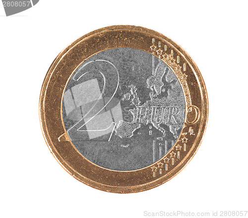 Image of Fake euro coin, 2 euro