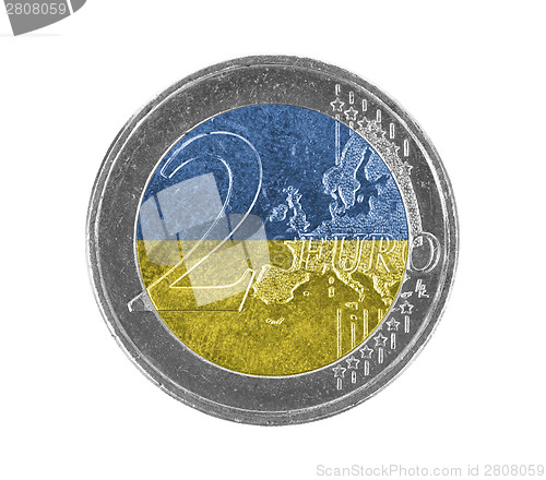 Image of Euro coin, 2 euro