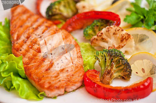 Image of salmon steak