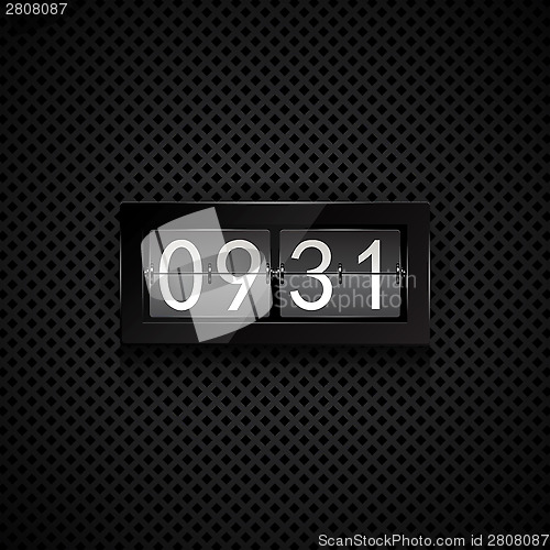 Image of Vector flip clock