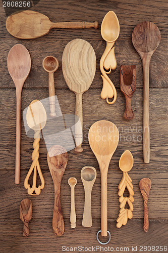 Image of Rustic Wooden Utensils