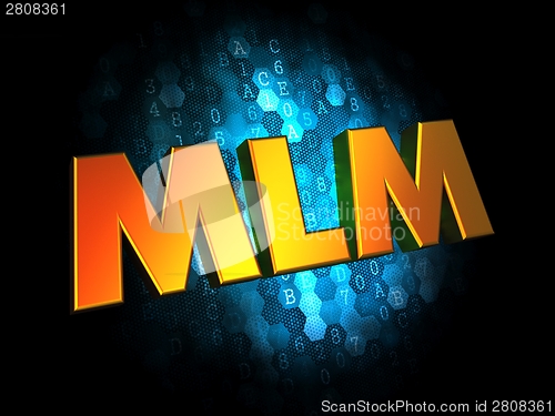 Image of MLM - Gold 3D Words.