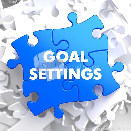 Image of Goal Settings on Blue Puzzle.