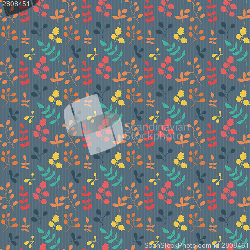 Image of seamless pattern with leaf