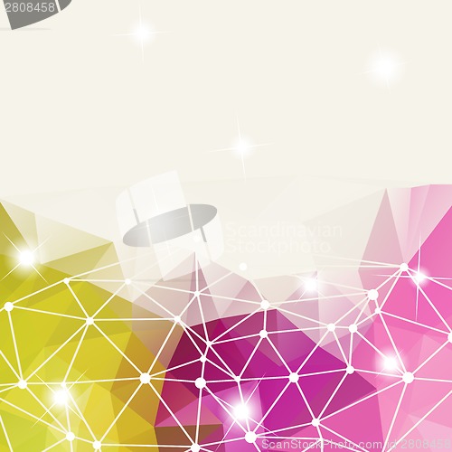 Image of abstract background of triangles