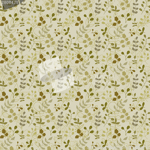 Image of seamless pattern with leaf