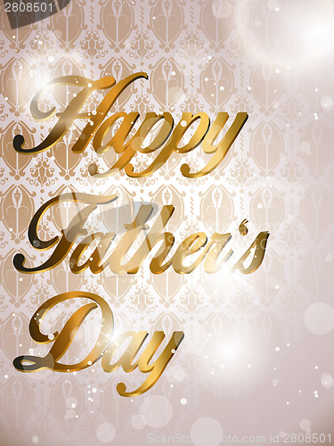 Image of Happy Fathers Day Colorful Background Card