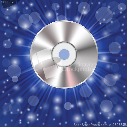 Image of CD on a blue background