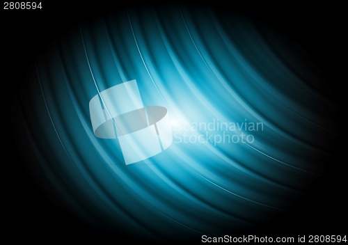 Image of Abstract blue wavy design