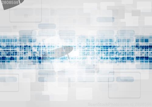 Image of Blue and grey tech vector design