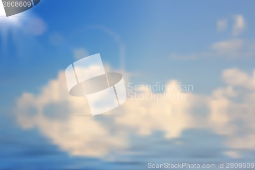 Image of Abstract vector sky backdrop. Gradient mesh