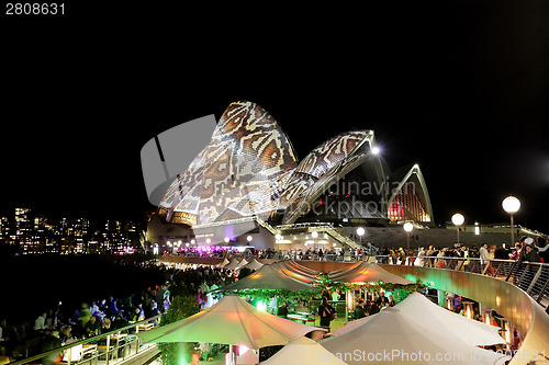 Image of SYDNEY OPERA HOUSE, AUSTRALIA - MAY 28, 2014 - Reptile Snakeskin