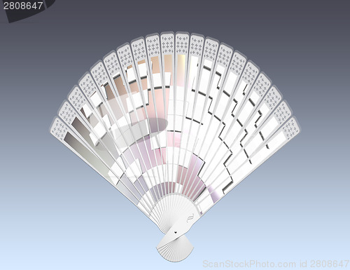 Image of Colorful hand fan