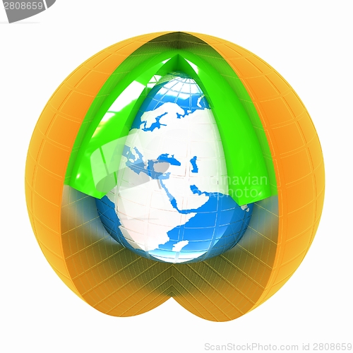 Image of Abstract globe symbol