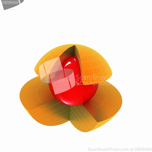 Image of Abstract globe symbol