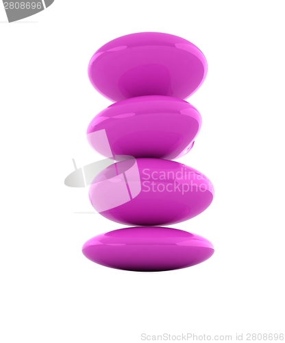 Image of Spa stones. 3d icon