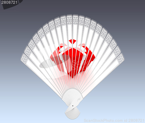 Image of Colorful hand fan
