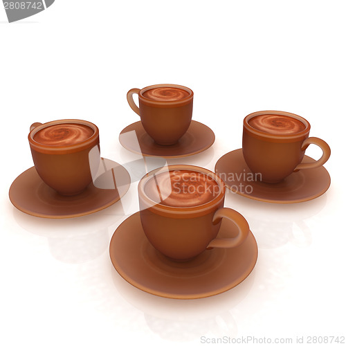 Image of Coffee cups on saucer